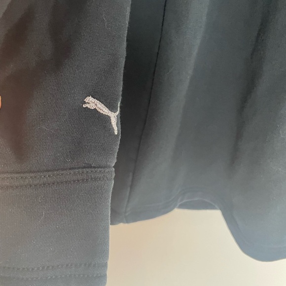 Puma Hooded Assymeyrical heavy Zip Black Jacket Women’s Activewear L - Picture 8 of 8